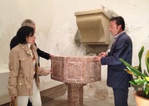 L'església de Santa Maria recupera l'antiga pila baptismal
