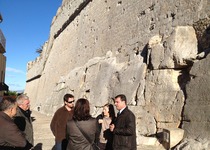 L’equip de restauració de les bateries del Calvari i de Santiago visita Peníscola