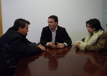 L'alcalde es reuneix amb Miguel Castell, president de la Confraria de Pescadors San Pedro de Peníscola