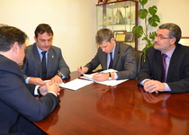 El secretari autonòmic de Turisme i Comerç, Daniel Marco, visita Peníscola