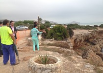 Obras de millora a la cala d'Ordí