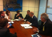 L'alcalde de Peníscola, Andrés Martínez, tracta a Madrid la problemàtica de la costa nord