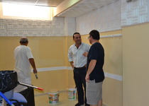 L'Ajuntament de Peníscola, després de realitzar diverses obres de millora en el col·legi, pinta l'Escola de Música