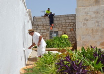 Comencen les tasques de pintura en l'ermita de la Mare de Déu de l'Ermitana de Peníscola