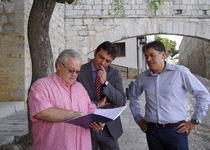 Todo preparado para la representación de "El Papa Luna"