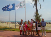 Peníscola ja llueix banderes a la platja Nord